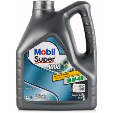 Mobil Super 1000 X1 15W-40, 4л