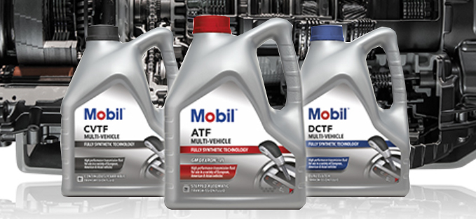 Трансмісійні рідини Mobil — CVTF, ATF і DCTF — на тлі автоматичної коробки передач